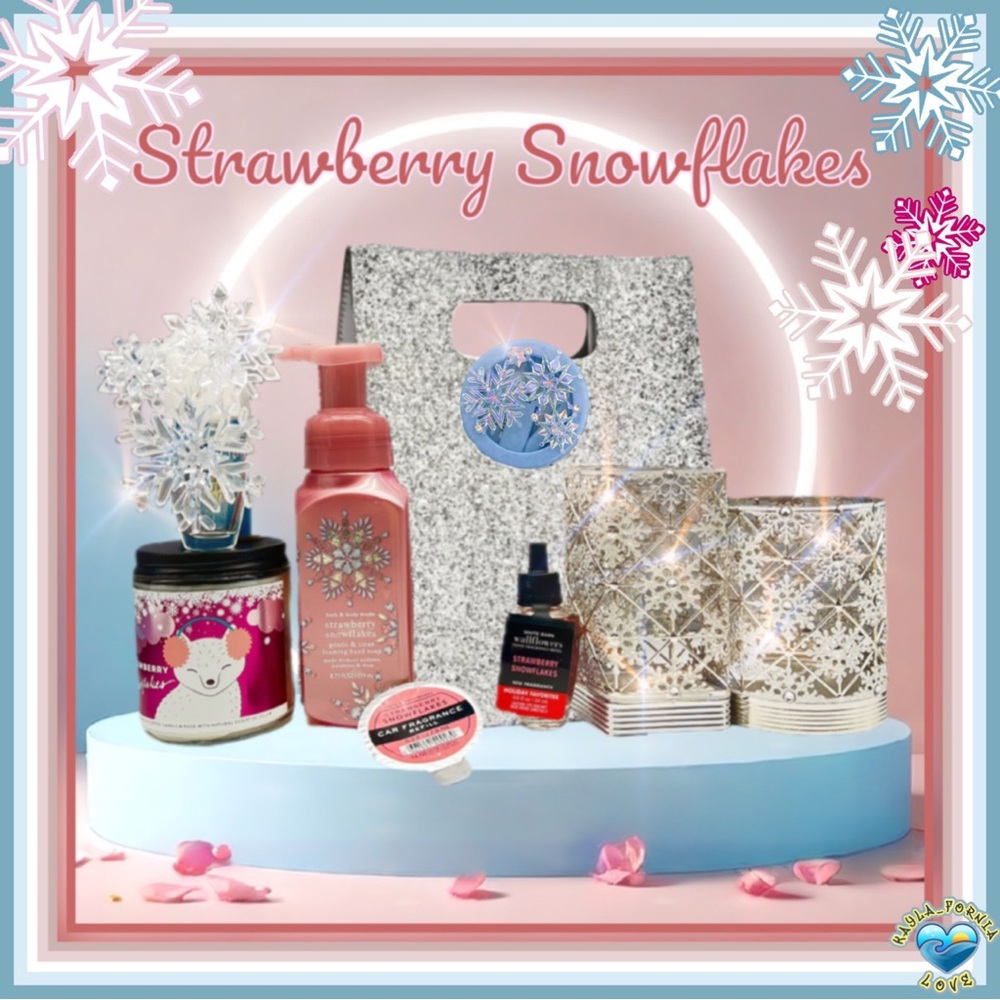 BBW❄️ Strawberry Snowflakes ❄️ 9 piece gift set - Picture 1 of 6